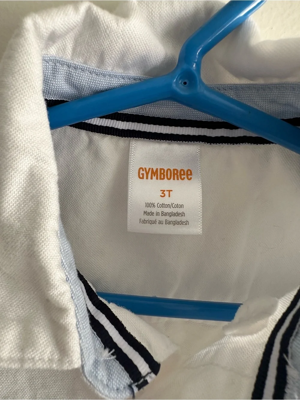 Gymboree White Button-Up Shirt with Navy Pants Kids Matching Set